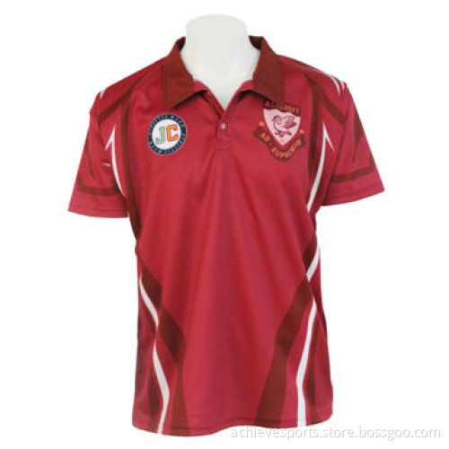 Sublimated Team Club Polo Wear, 100% Breathable Polyester Material